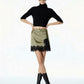 MINIGONNA 37620 ARMY/NERO TENSIONE IN.