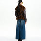 ECOPELLICCIA CON MANICE SIMILPELLE GG840 MORO TENSIONE IN.