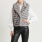 GILET ECOPELLICCIA W25J533 GRIGIO TENSIONE IN.