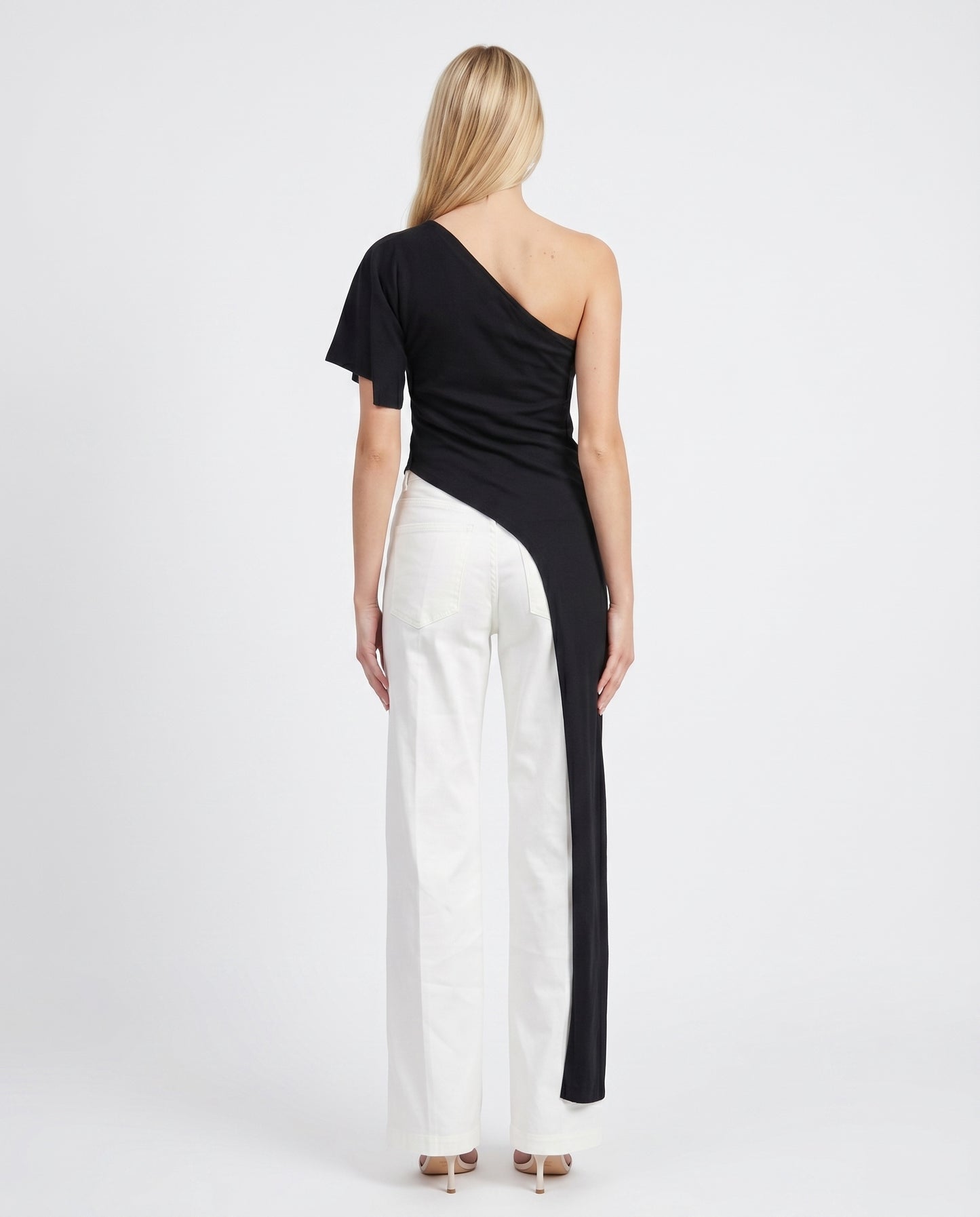 TOP MONOSPALLA PE260213 NERO TENSIONE IN.