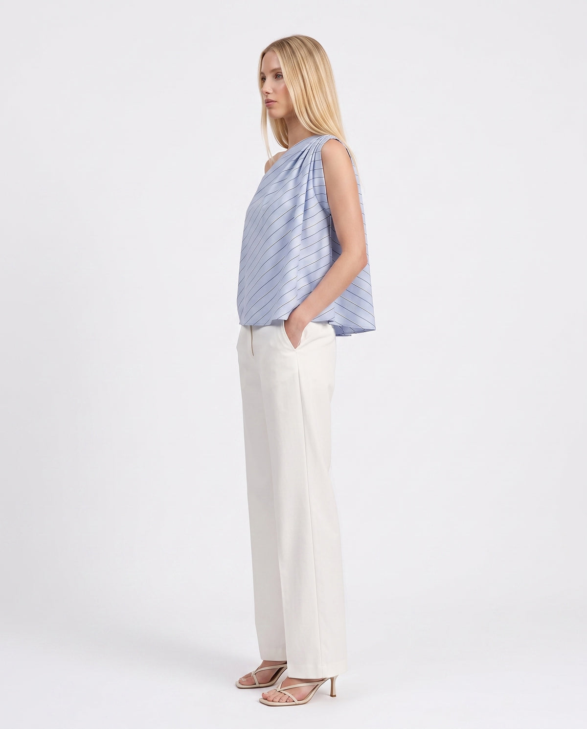 TOP RIE8JOT AZZURRO/BLU IMPERIAL.