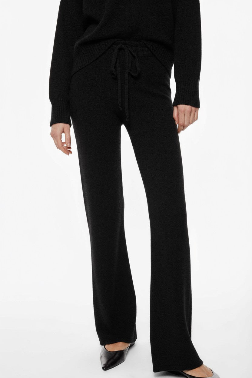 PANTALONI IN MAGLIA P3025885 NERO IMPERIAL.