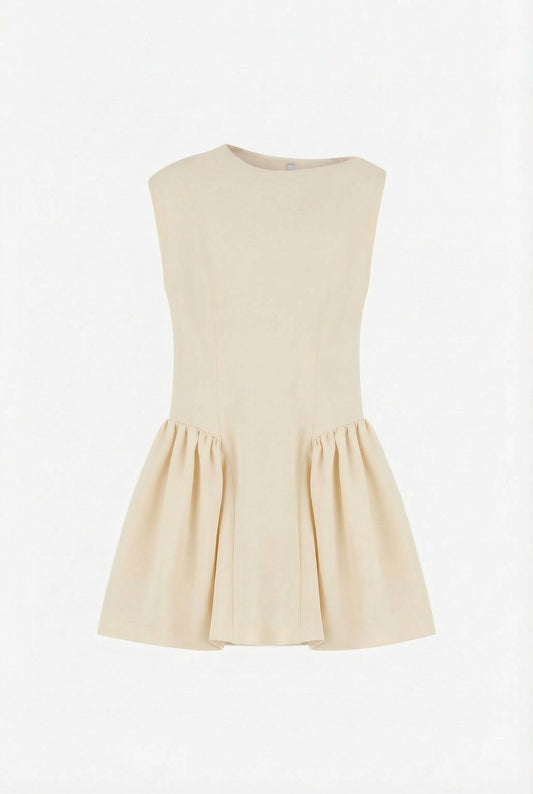 ABITO CORTO SVASATO SENZA MANICHE GIRO BARCA AFUSKND BURRO IMPERIAL.