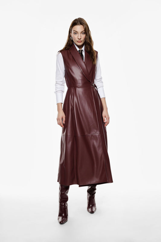 ABITO LUNGO SENZA MANICHE CON CINTURA AFVUKGJC IMPERIAL