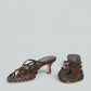 MULE IN PELLE OVYE AT764 MORO