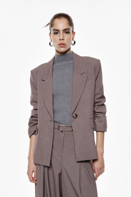 GIACCA JBF7KFV939 NOCCIOLA MELANGE IMPERIAL.