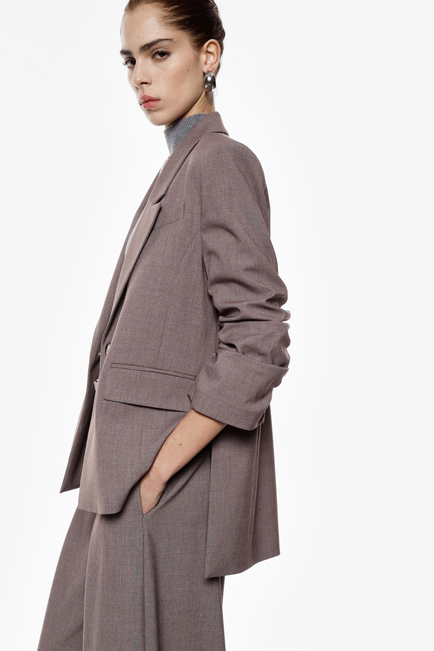 GIACCA JBF7KFV939 NOCCIOLA MELANGE IMPERIAL.