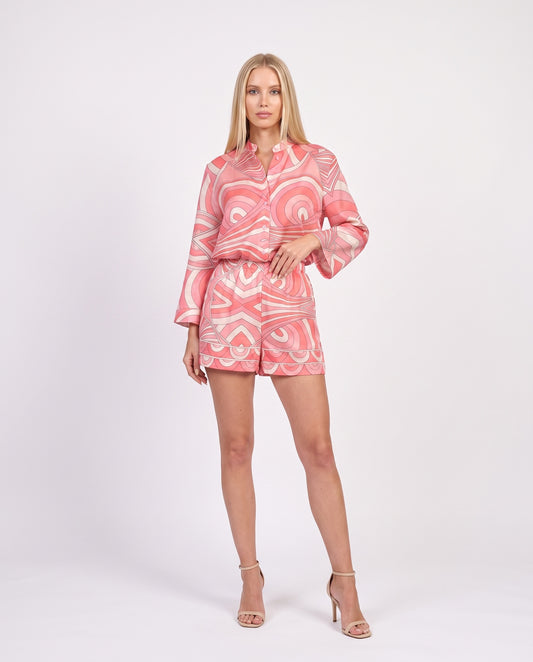CAMICIA IN MUSSOLA PE260500 ROSA TENSIONE IN.