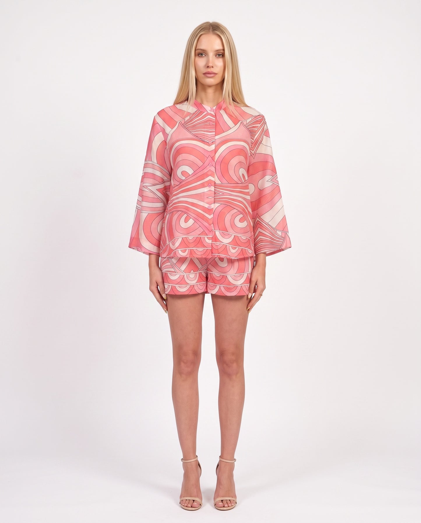 CAMICIA IN MUSSOLA PE260500 ROSA TENSIONE IN.