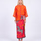 CAMICIA RIGHE 40021 ARANCIO/FUXIA TENSIONE IN.