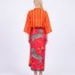 CAMICIA RIGHE 40021 ARANCIO/FUXIA TENSIONE IN.