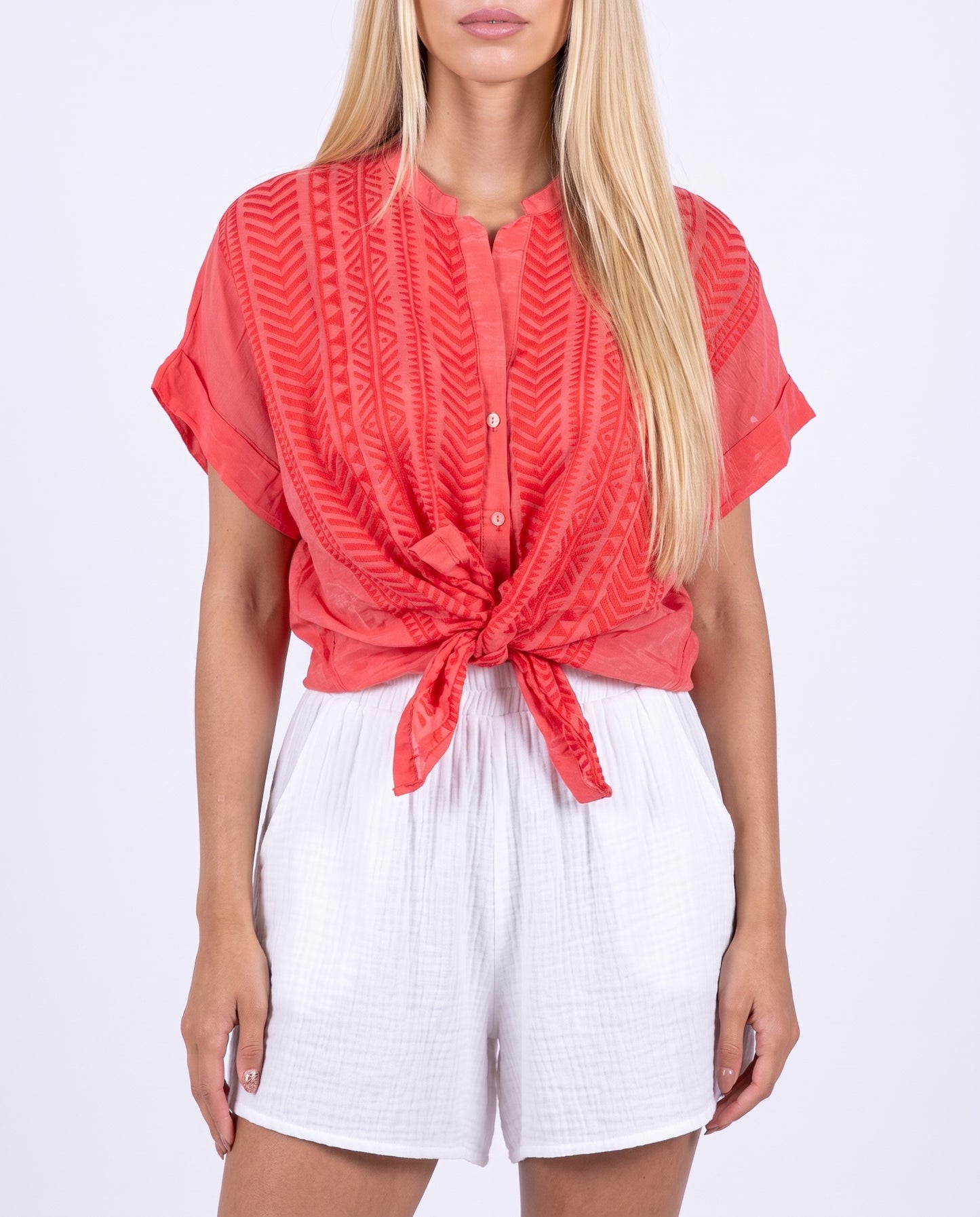 CAMICIA S26CL70 FLAME RED TENSIONE IN.