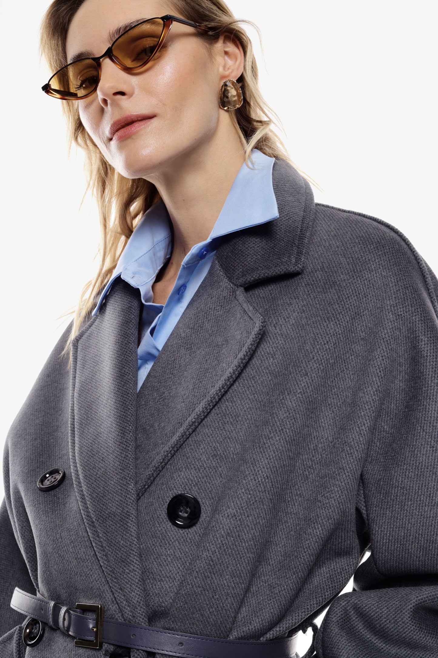 CAPPOTTO DOPPIOPETTO KH36KYH ANTRACITE IMPERIAL.