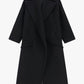 CAPPOTTO OVER CON MAXI REVERS E TASCHE KG26KLY NERO IMPERIAL.