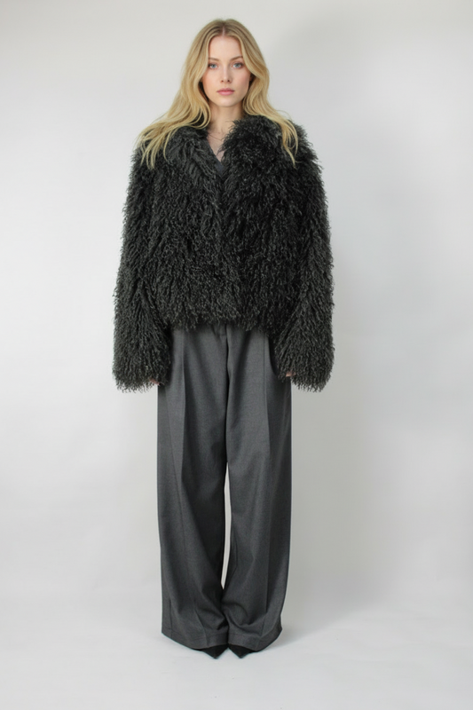 ECOPELLICCIA IN MONGOLIA W25J098 NERO MOTEL.