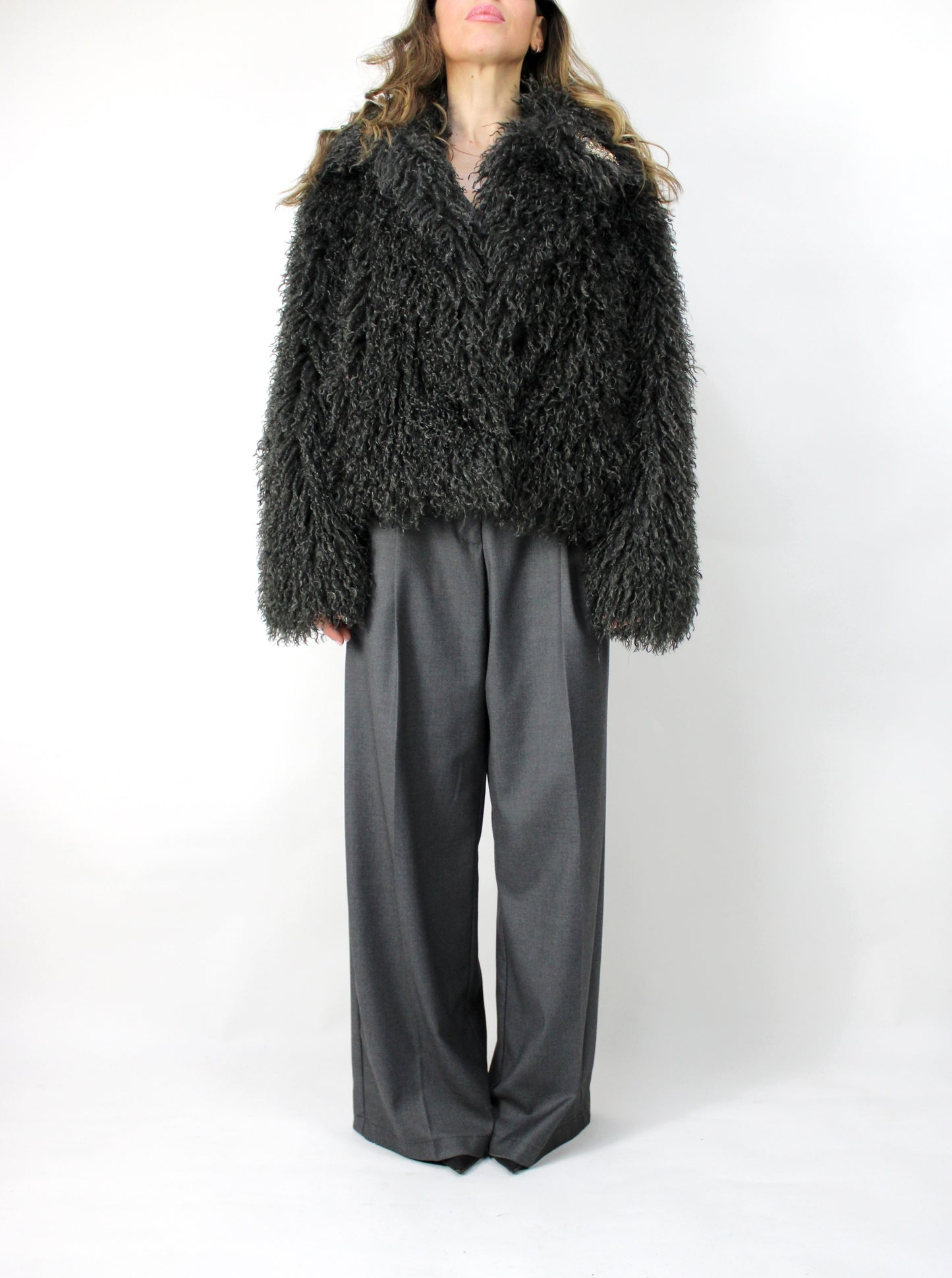 ECOPELLICCIA IN MONGOLIA W25J098 NERO MOTEL.