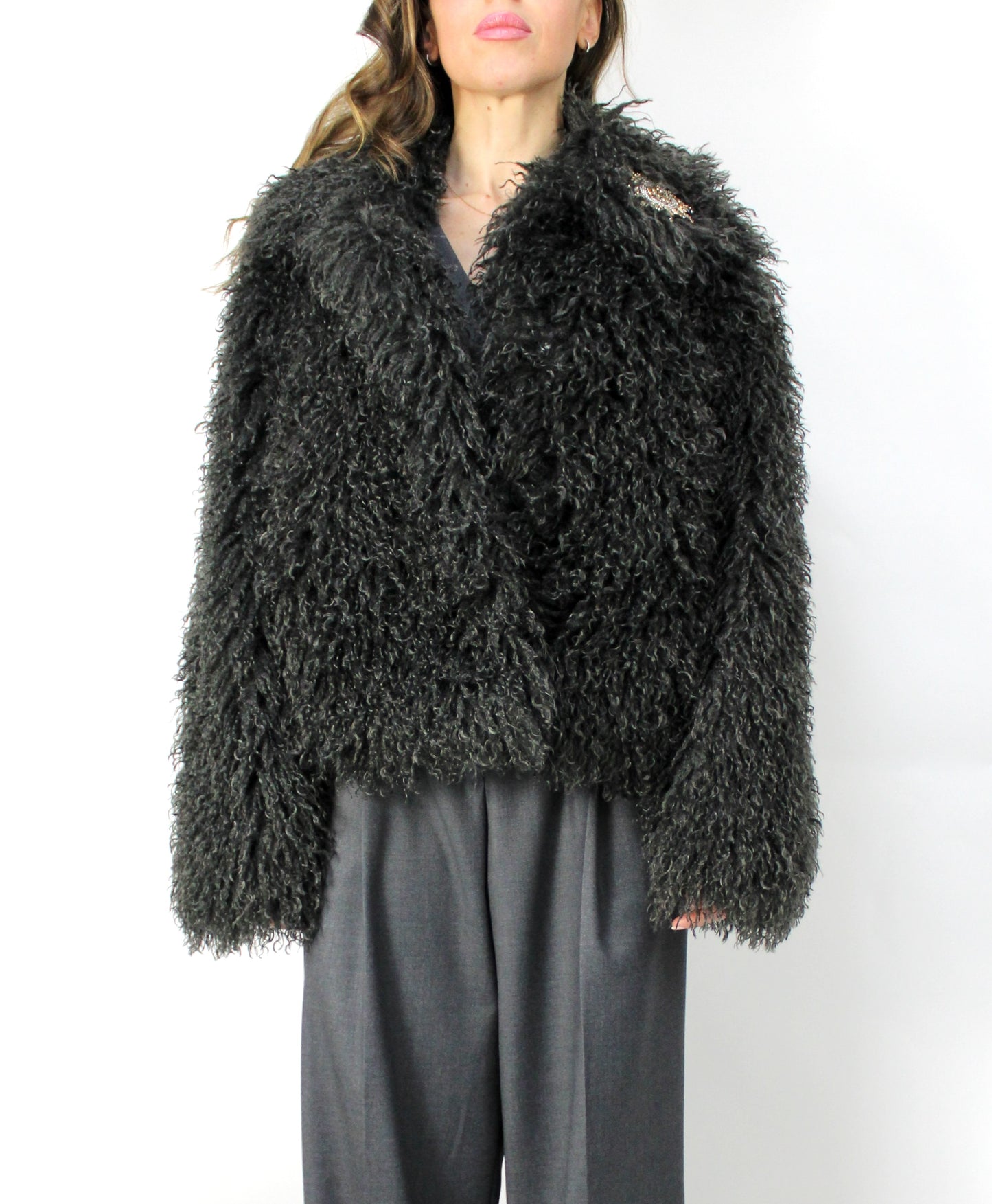 ECOPELLICCIA IN MONGOLIA W25J098 NERO MOTEL.