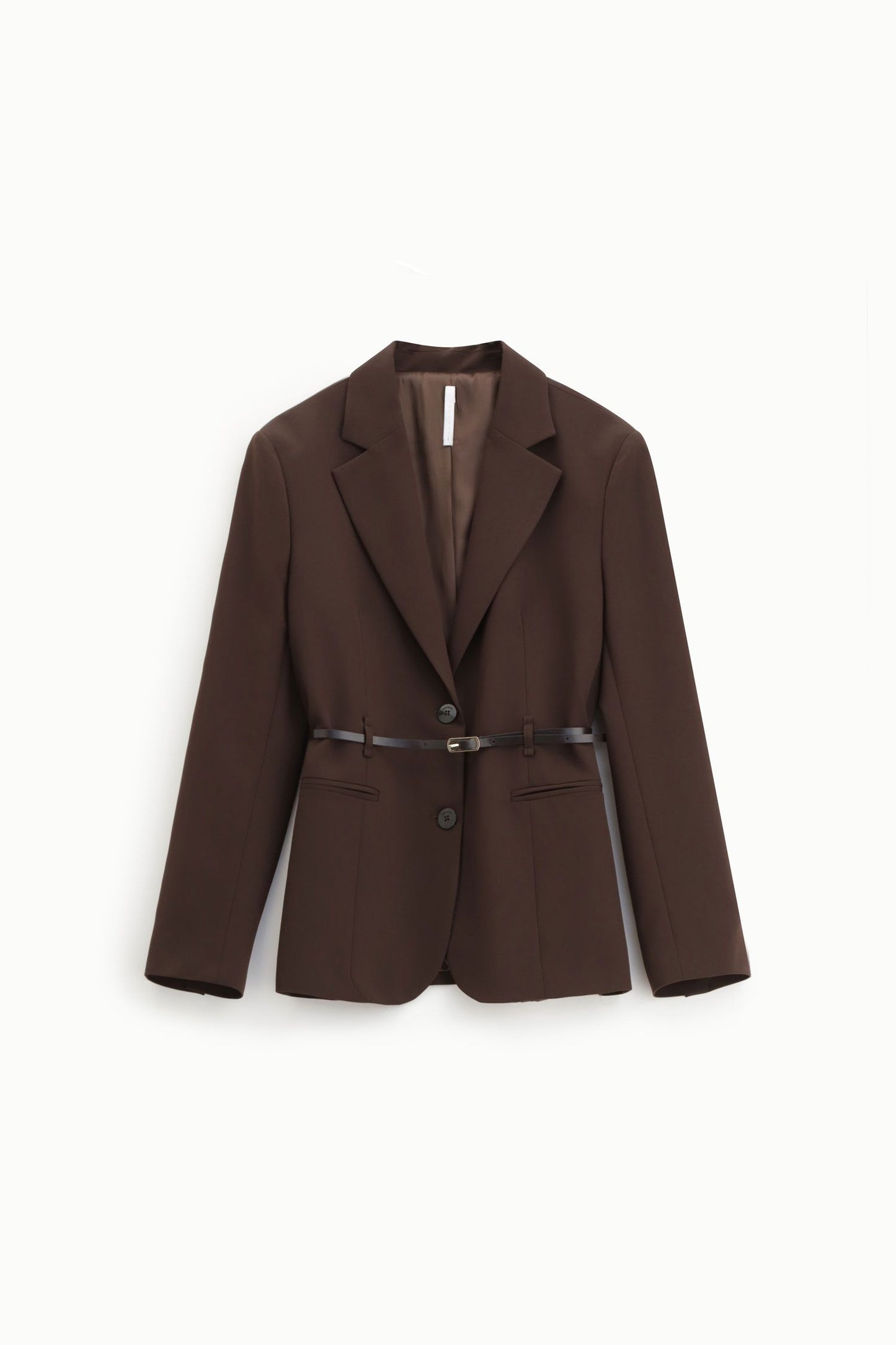 GIACCA CON CINTURA E BOTTONI JBE6KIC MORO IMPERIAL.