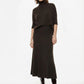 GONNA LUNGA A COSTE CON VITA ALTA E SILHOUETTE SVASATA G3025872 MORO IMPERIAL.