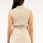 GILET COLLO SCIALLATO CINTURA KONTATTO