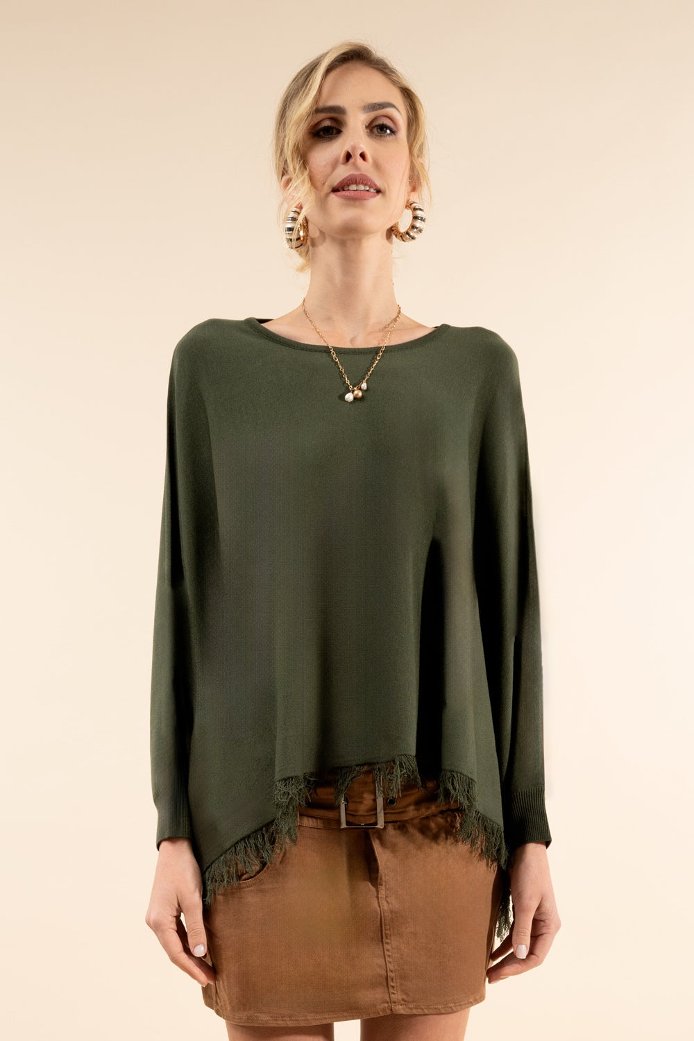 KIMONO CON FRANGETTE KONTATTO