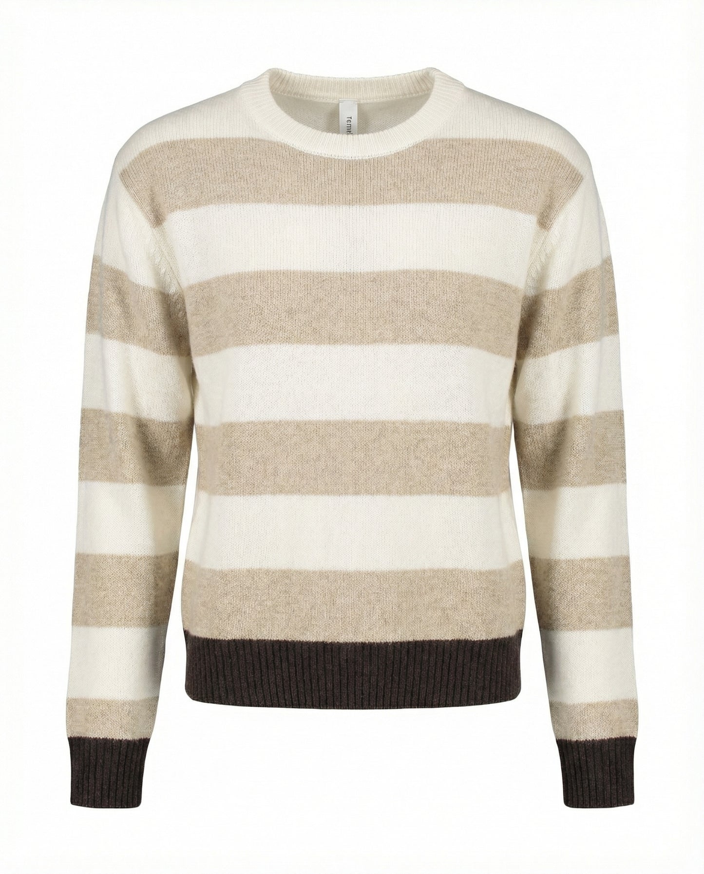 MAGLIA D82002 MORO/PANNA/BEIGE TENSIONE IN.