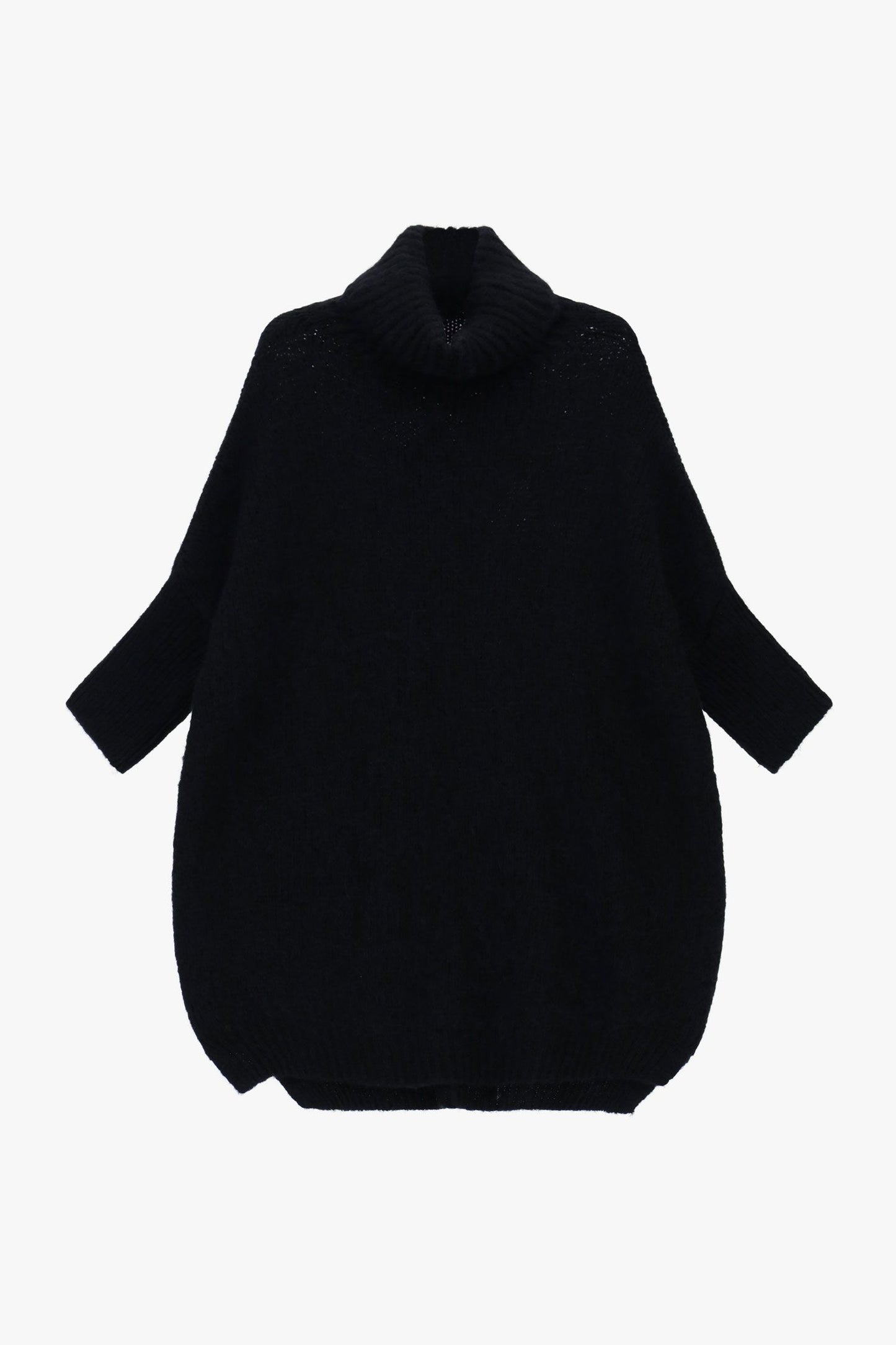 MAGLIA OVERSIZE COLLO ALTO M3025889 NERA IMPERIAL.