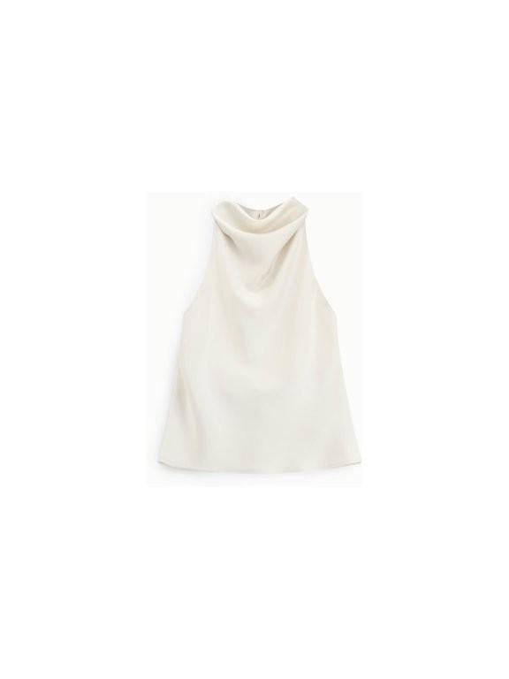 CANOTTA IN SATIN RIS4LBA GESSO IMPERIAL.