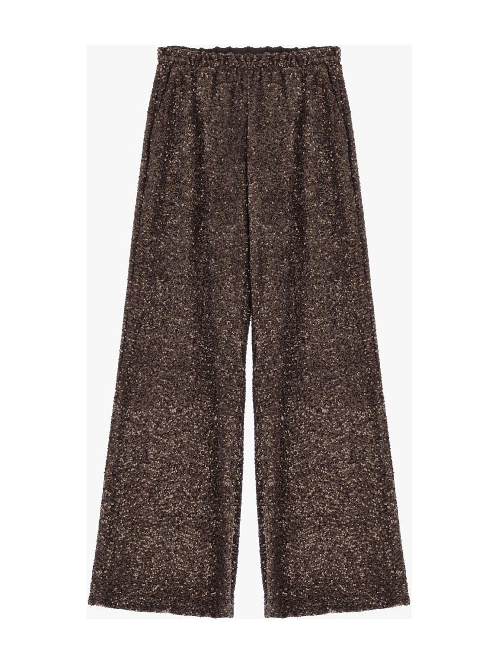 Pantaloni a zampa di paillettes MORO IMPERIAL.