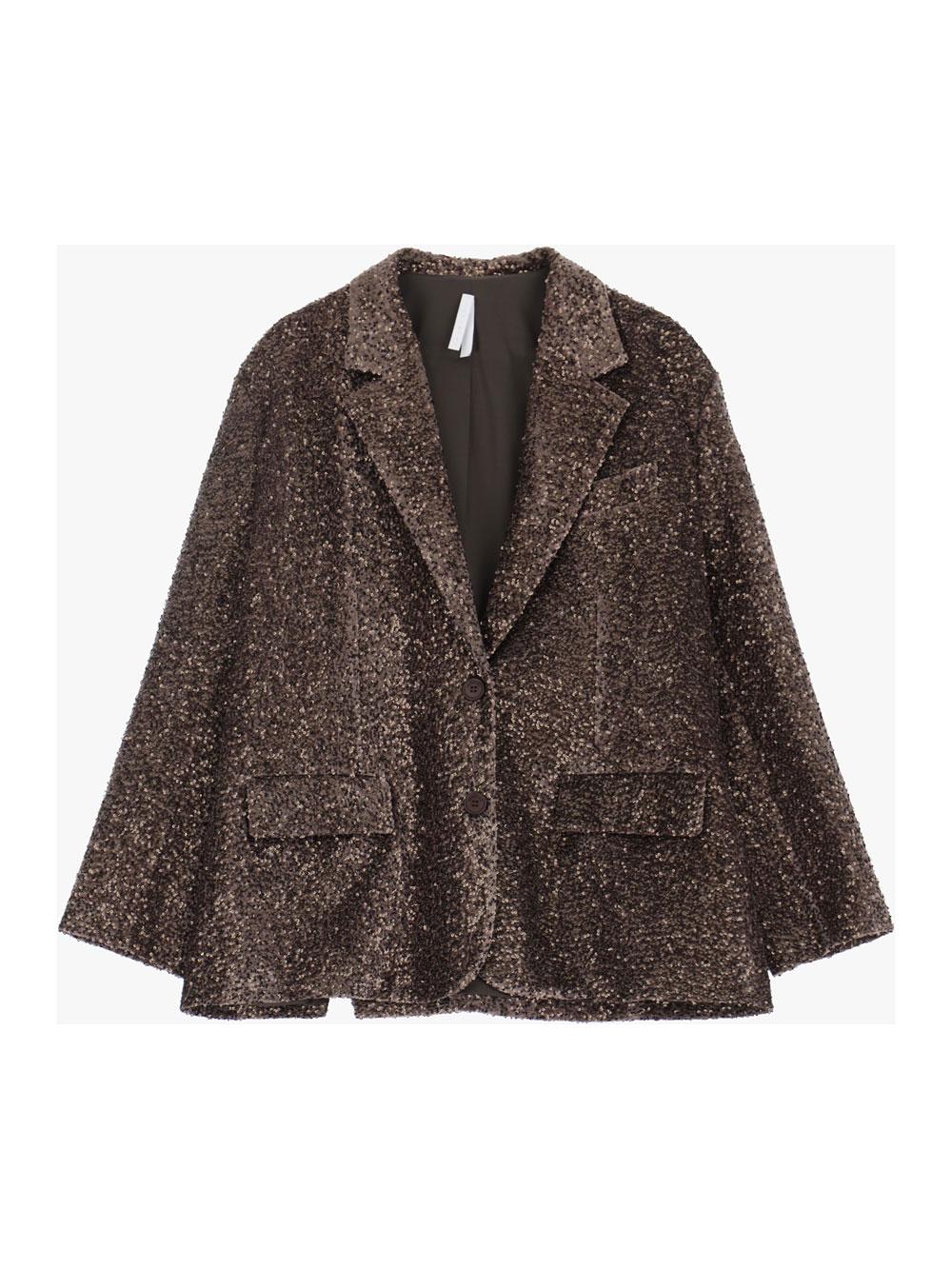 Blazer con paillettes e bottoni MORO IMPERIAL.