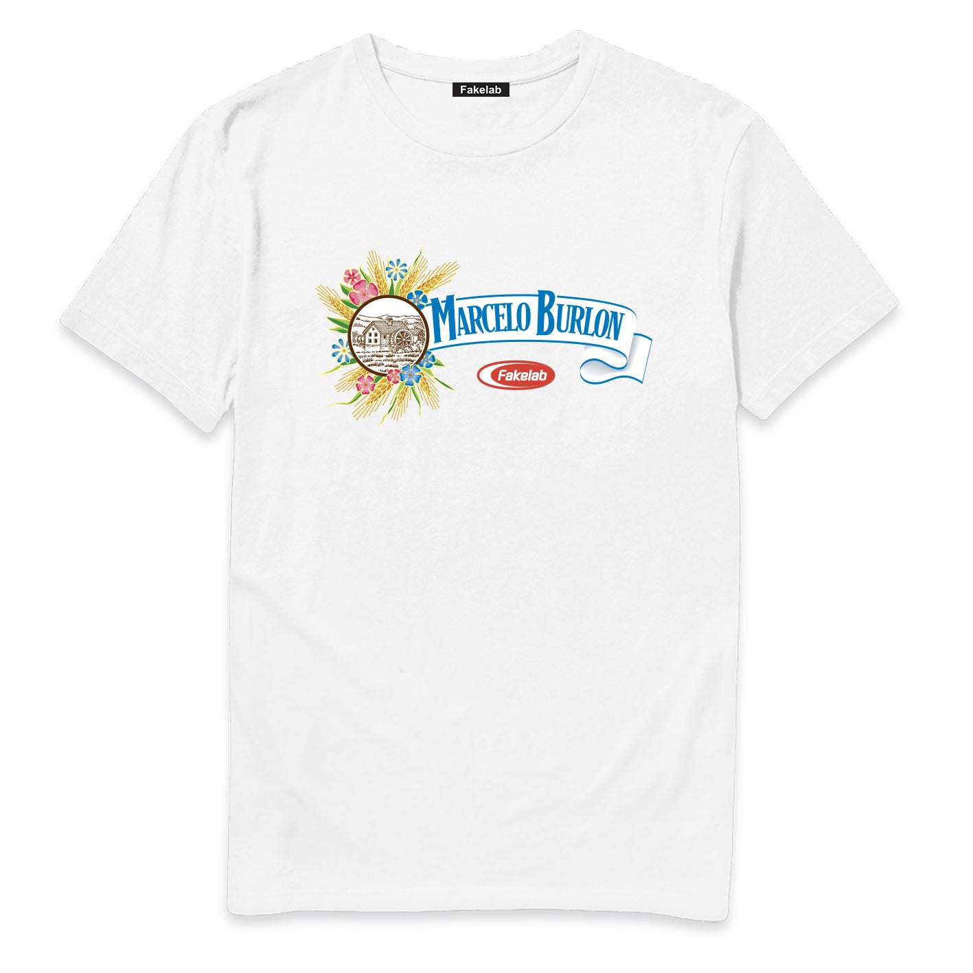 T-SHIRT FAKE LAB MUL
