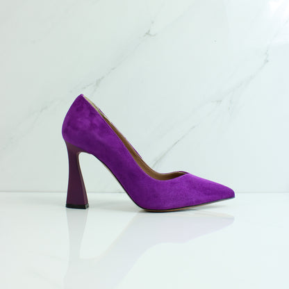 Decollete in camoscio viola SI311G