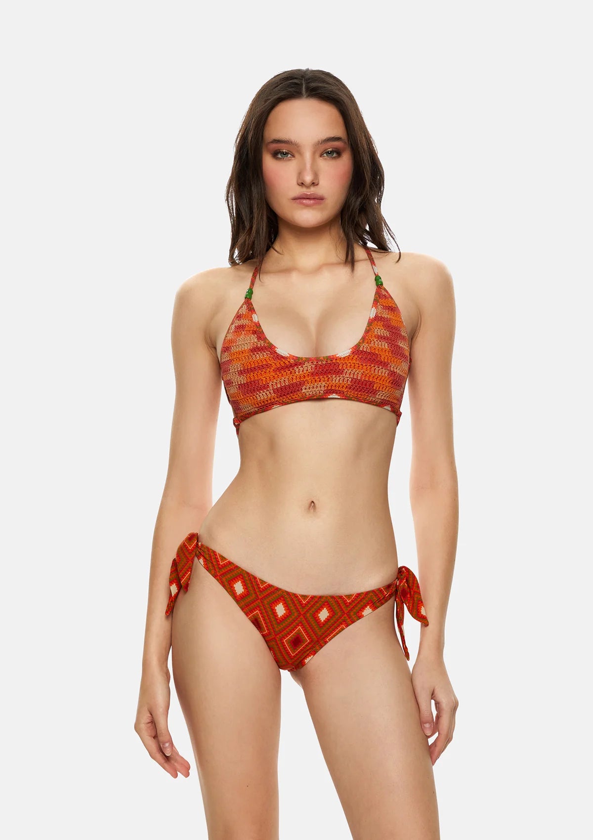 BIKINI TOP E SLIP NODI REGOLABILE GUARDA PAMPA ME FUI