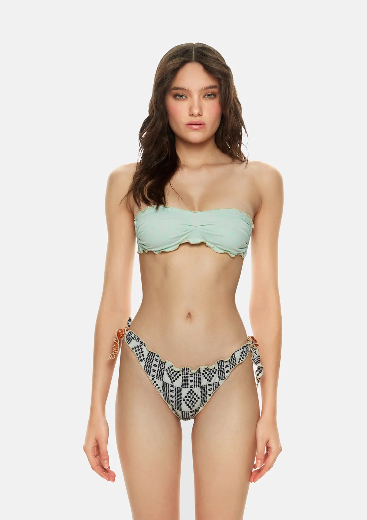 BIKINI FASCIA FROU FROU E SLIP NODI REGOLABILE OUTLINE ME FUI